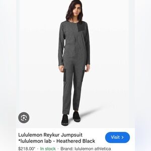 Lululemon Reykur Jumpsuit lululemon lab - Heathered Black